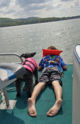 I love boating on my Sammy Joe, feeling the wind in my face.