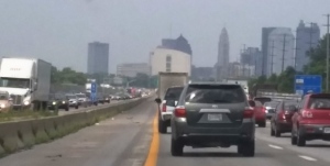 Look at the smog (air pollution) in Columbus, Ohio.